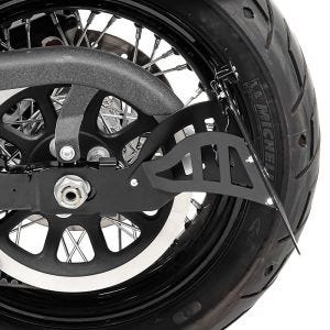 Seitlicher Kennzeichenhalter passend für Yamaha XV 535/ 1100 Virago Craftride schwarz DPLU