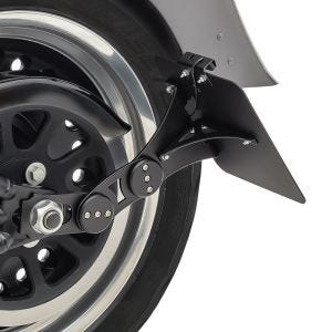 Seitlicher Kennzeichenhalter passend für Harley Davidson Fat Boy 08-17 Craftride Craftride schwarz