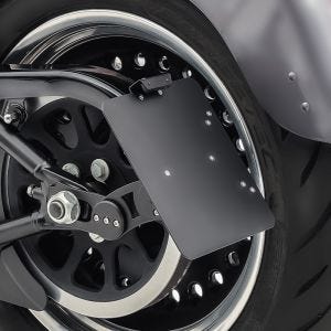 Seitlicher Kennzeichenhalter Motorrad Craftride schwarz DK2453