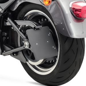 Seitlicher Nummernschildhalter Motorrad Craftride schwarz DP1618