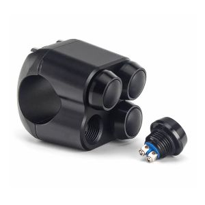 Lenkertaster mit 4 Tastern passend für 22 mm Lenker Craftride Switch schwarz