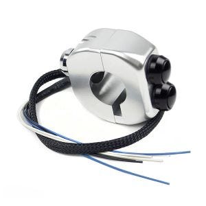 Lenkertaster / Lenkerschalter mit 3 Tasten passend für 1" Lenker Craftride Switch chrom