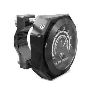 Lenkerthermometer Motorrad Craftride Analog mit Lenkerhalter LK2 schwarz