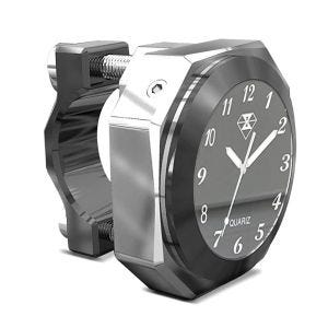 Lenkeruhr Motorrad Craftride Analog Uhr mit Lenkerhalter LK2 chrom