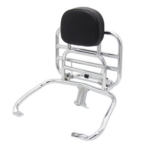 Gepäckträger mit  Rückenlehne klappbar passend für Vespa GTS 300 / 250 / 125 08-22 Craftride chrom