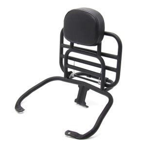 Gepäckträger mit  Rückenlehne klappbar passend für Vespa GTS 300 / 250 / 125 08-22 Craftride schwarz