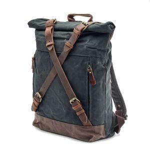 Motorrad Rucksack Craftride CR3 Canvas Tasche gewachst 13Ltr in schwarz DPLU6
