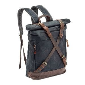 Motorrad Rucksack Craftride CR3 Canvas Tasche gewachst 13Ltr in schwarz DPLU7