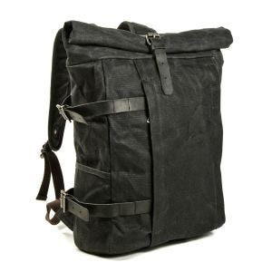 Motorrad Rucksack Canvas Craftride VR2 Vintage Motorradtasche 20Ltr Retro schwarz_1