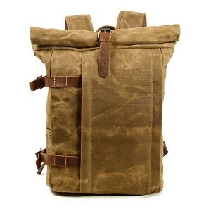 Motorrad Rucksack Canvas Craftride VR2 Vintage Motorradtasche 20Ltr Retro braun_1