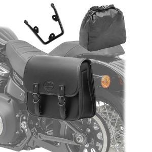 Sacoche Latérale + support compatible avec chopper / custombikes Standard 20-24 20l gauche Craftride