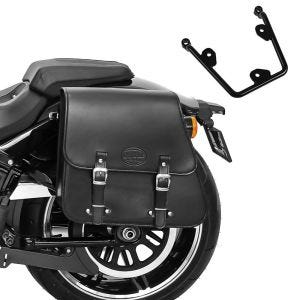 Sacoche Latérale et support compatible avec chopper / custombikes / 114 18-24 Tacoma 28l gauche Craftride