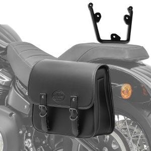 Sacoche Latérale et support compatible avec chopper / custombikes / 114 18-24 Laredo 20l gauche Craftride