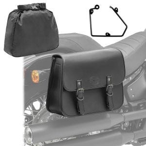 Satteltasche mit Halter passend für Chopper / Custombikes 16-20 rechts Laredo 20l Craftride