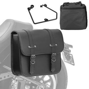 Set Satteltasche + Halter für Harley Sportster Forty-Eight 48 10-15 Craftride RNO-L links_1