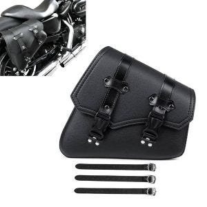 Motorrad Satteltasche für Cruiser und Chopper Seitentasche SB4 rechts schwarz_1