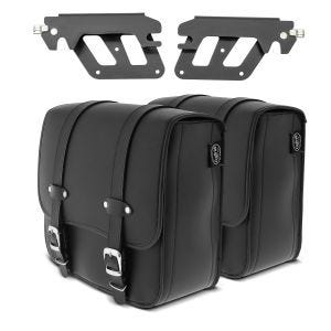 Set 2x Satteltaschen mit Halter QL für Honda Rebel 1100 2021 Craftride Reno links-rechts_1