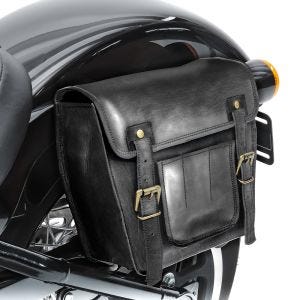 Leder Satteltasche für Indian Chief / Bobber / Dark Horse Seitentasche Craftride SV4 schwarz_1