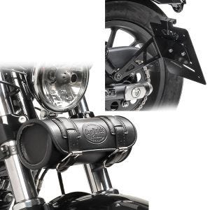 Set Werkzeugtasche + Kennzeichenhalter seitlich für Honda Rebel 500 17-21 Craftride Elgin_1