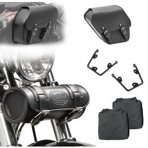Set Werkzeugtasche + Satteltaschen mit Halter für Honda Rebel 500 17-21 Craftride Elgin_1