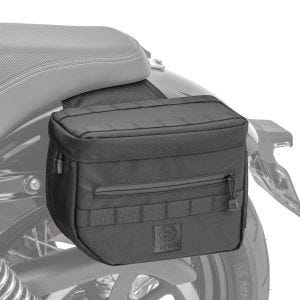 Satteltaschen Club Style passend für Harley Davidson Modellen Ballistic Nylon Craftride DC1 schwarz