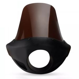 Carenage de phare compatible avec Yamaha XVS 650 Drag Star pare-brise Craftride VD8 noir mat fumé foncé