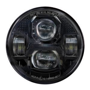 Phare LED 5,75" compatible avec Harley Davidson Craftride NL17 Feux avant Noir