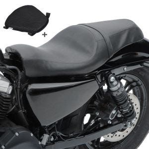 Set SB8 Sitzbank BL und Sitzkissen L für Harley Sportster 883 Superlow 11-20 Craftride_1