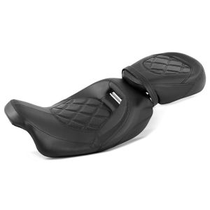 Selle compatible avec Harley Davidson Touring 08-24 Siège Craftride RH3 noir
