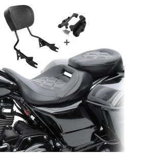 Sitzbank Set für Harley Electra Glide Ultra Limited 14-20 mit Sissybar und Docking Kit Craftride S-AB2_1
