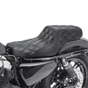 Selle Biplace compatible avec Harley Davidson Sportster Forty-Eight 48 10-20 Craftride SP4 Duo noir