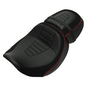 Sitzbank Low-Profile passend für Harley Davidson CVO Road Glide ST 2024 Komfort Sitz Craftride RH19 rot