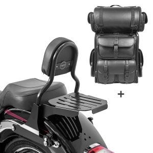 Sissybar CL + Hecktasche LX für Harley Fat Boy Special 10-17 abnehmbar mit Gepäckträger Craftride_1