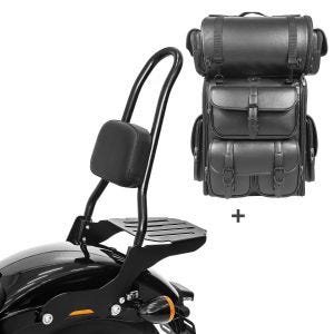Sissybar CSL + Hecktasche LX für Harley Softail 18-20 abnehmbar mit Gepäckträger Craftride_1