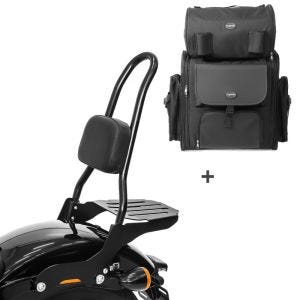 Sissybar CSL + Hecktasche für Harley Softail 18-20 abnehmbar mit Gepäckträger Craftride_0