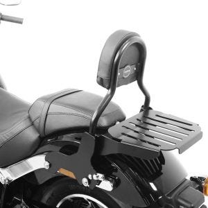 Sissy Bar CL avec porte bagages compatible avec Harley Davidson Softail Sport Glide 18-24 noir Craftride DPLB1