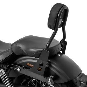 Sissybar compatible avec Harley Davidson Dyna Super Glide Custom 06-15 Craftride Fast Driver-L noir