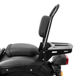 Sissy Bar avec Portebagage compatible avec Honda Rebel 500 CMX 17-24 noir Casual M Craftride DPLB