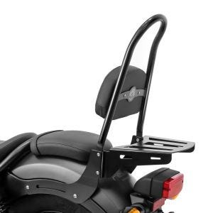 Sissybar für Honda Rebel 500 17-20 Craftride Fast Rider-L inkl. Gepäckträger schwarz_0