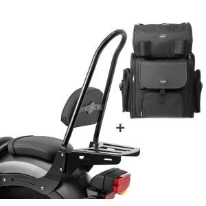 Sissybar CSXL + Hecktasche für Honda Rebel 500 17-20 mit Gepäckträger Craftride_0