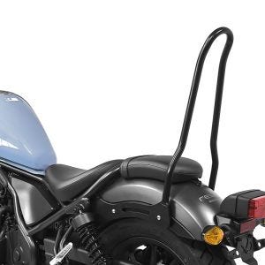 Sissy bar compatible avec Honda Rebel 500 CMX 17-24 Craftride Tampa noir DPLU2