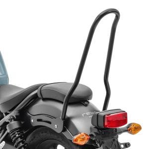 Sissy bar compatible avec Honda Rebel 500 CMX 17-24 Craftride Tampa noir DPLU3