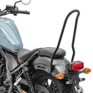 Sissy bar compatible avec Honda Rebel 500 CMX 17-24 Craftride Tampa noir DPLB1