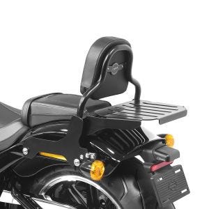 Sissy Bar mit Gepäckträger passend für Harley Davidson Softail Fat Bob / 114 18-24 schwarz Craftride CSS
