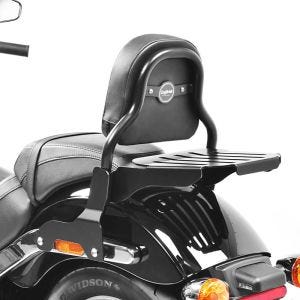Sissy Bar CSS Fix compatible avec Harley Davidson Sport Glide 18-24 porte bagages noir Craftride