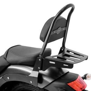Sissy Bar avec Portebagage compatible avec Kawasaki Vulcan S / Café 15-24 noir Casual M Craftride