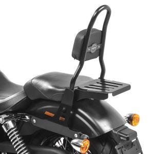 Sissy Bar CSM Fix compatible avec Harley Davidson Dyna Low Rider S 16-17 porte bagages noir Craftride