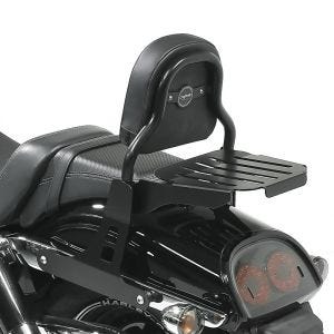 Sissy Bar CSS Fix compatible avec Harley Davidson Dyna Fat Bob 10-17 porte bagages noir Craftride