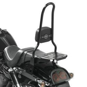 Sissy Bar CSXL Fix compatible avec Harley Davidson Dyna Fat Bob 10-17 porte bagages noir Craftride