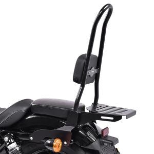 Sissy Bar CSXL Fix compatible avec Harley Davidson Sportster 04-20 porte bagages noir Craftride